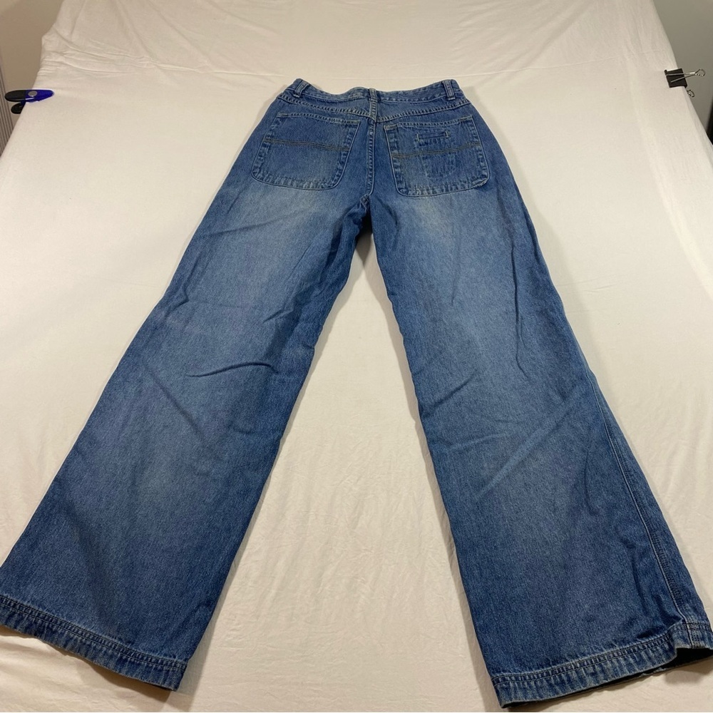 Xhilaration Jeans women’s 5 Wide leg Flare jeans side leg pocket Jeans - Picture 3 of 8